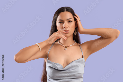 Fashionable young woman in ...