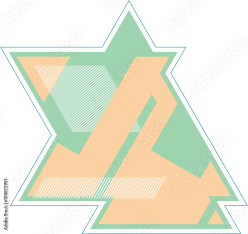vector illustration of an abstract geometric background