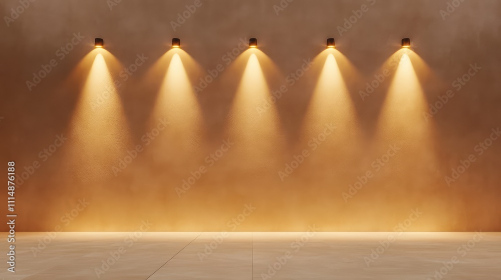 Obraz premium Gradient Background with Gold Spotlight – Elegant and Luxury Concept