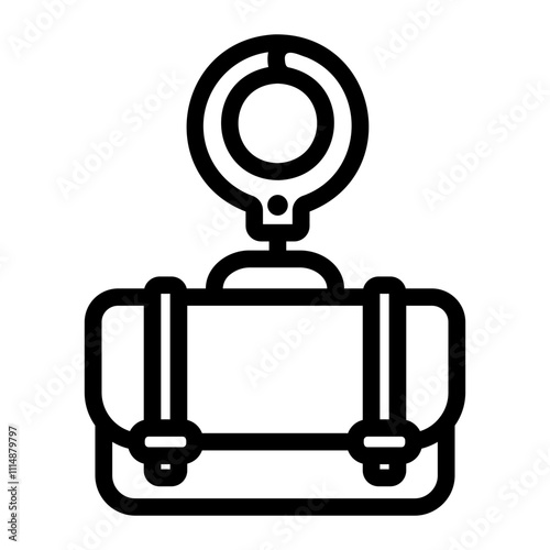 workaholic Line Icon