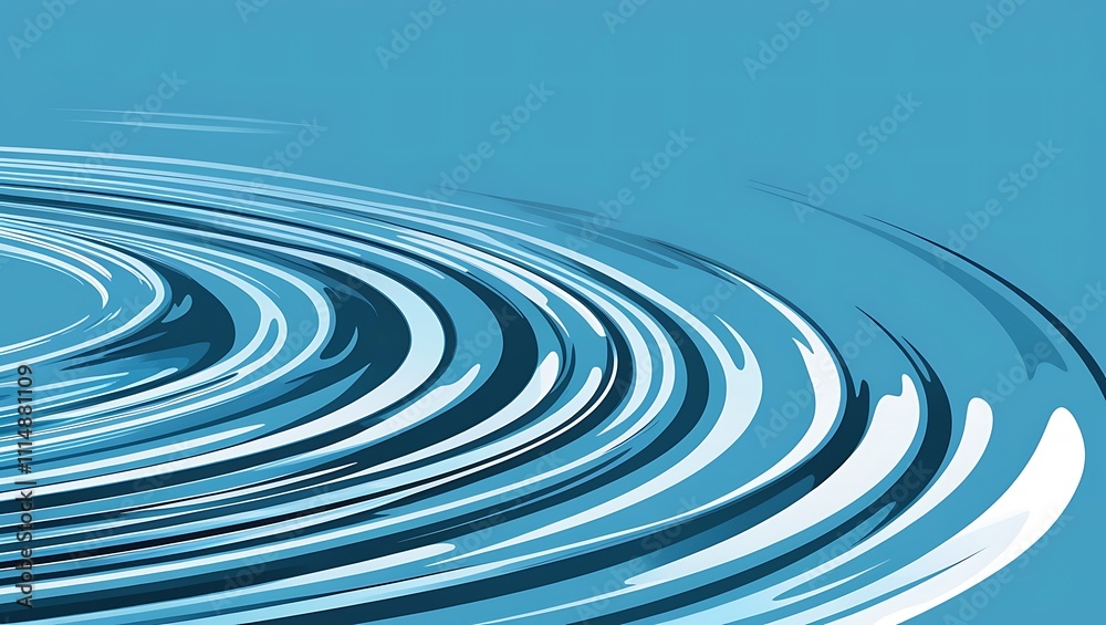 Abstract swirling blue water design artistic waves Abstract swirling blue water design artistic waves