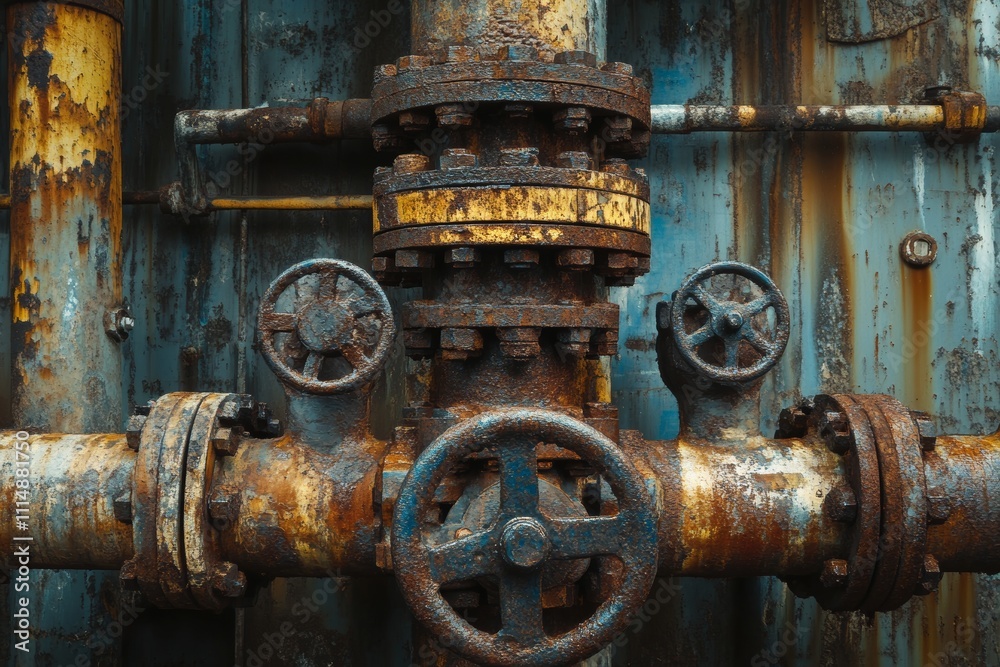 Industrial zone photography featuring steel pipelines, valves, and pumps in a manufacturing setting Industrial zone photography featuring steel pipelines, valves, and pumps in a manufacturing setting