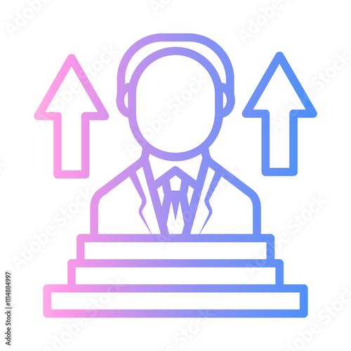 promotion Line Gradient Icon