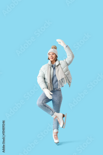 Young woman in winter cloth...