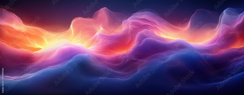 Dynamic Abstract Waves of Light in Purple and Blue Fluid Design for Modern Business Background Dynamic Abstract Waves of Light in Purple and Blue Fluid Design for Modern Business Background