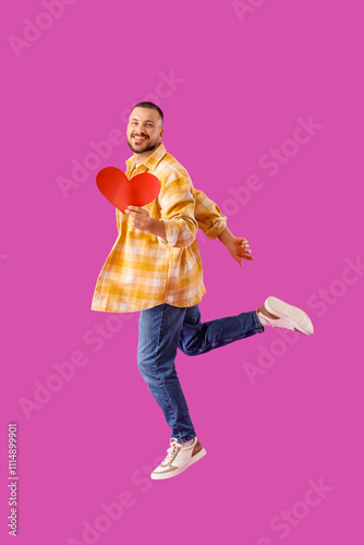 Handsome young happy man wi...