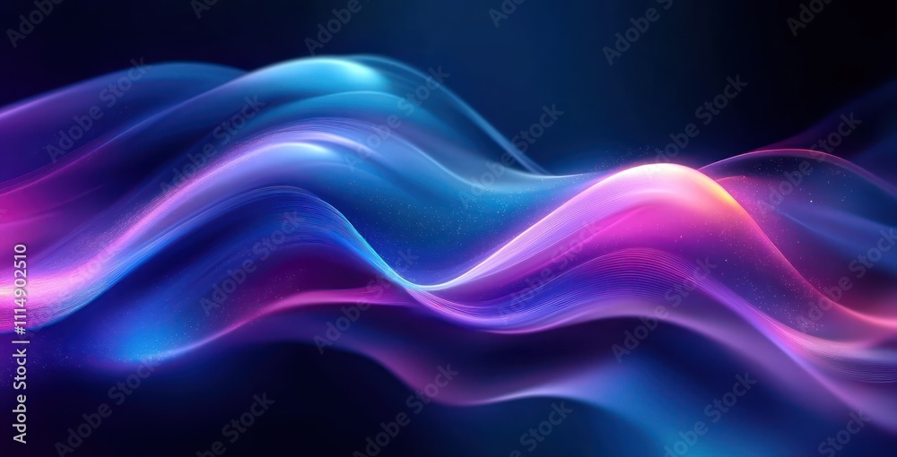 Abstract Energy Flow Waves Light Gradient Background Abstract Energy Flow Waves Light Gradient Background