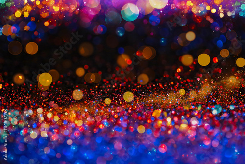 Colorful Bokeh Background.Wallpaper phone shining glitter. New Year and Christmas Festive background. Colorful Bokeh Glitter Background.Colorful Bokeh Abstract Background with Glitter