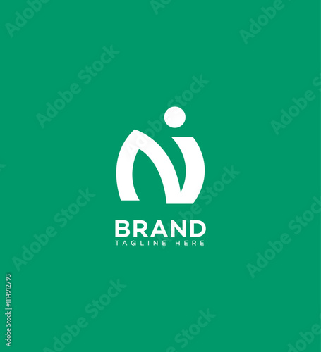 NI, IN Letter Logo Template