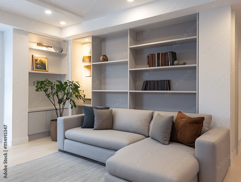 Modern Elegance: A Contemporary Living Room with Sophisticated Accents Modern Elegance: A Contemporary Living Room with Sophisticated Accents