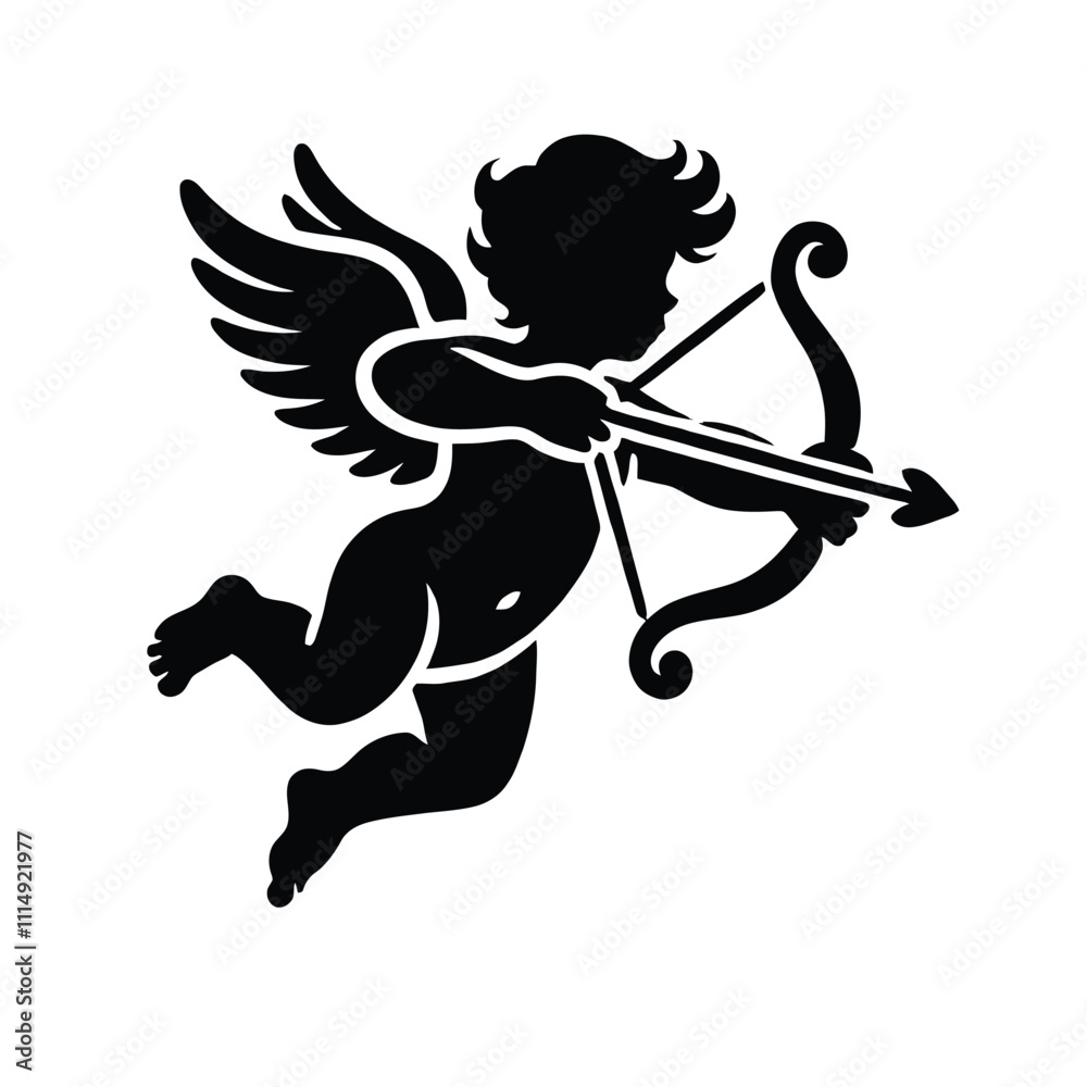 Fototapeta premium Cupid Silhouette