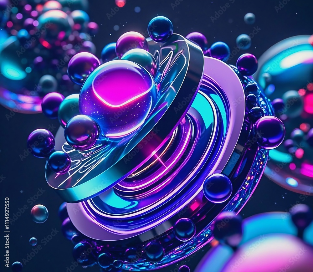 Fototapeta premium Ai generated luxury of various graphic sources from every kind of change in the color molecules that look brilliant