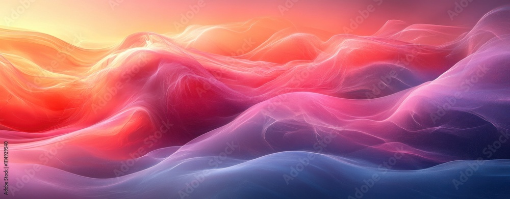 Abstract Digital Pastel Artwork with Flowing Lines and Ethereal Light Effects Abstract Digital Pastel Artwork with Flowing Lines and Ethereal Light Effects