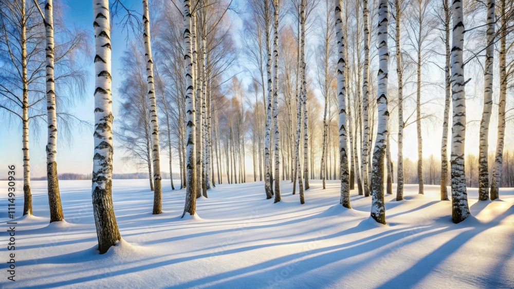 Serene winter scene with elegant birch trees in pristine snow, winter, serene, scene, elegant, birch trees, pristine, snow Serene winter scene with elegant birch trees in pristine snow, winter, serene, scene, elegant, birch trees, pristine, snow