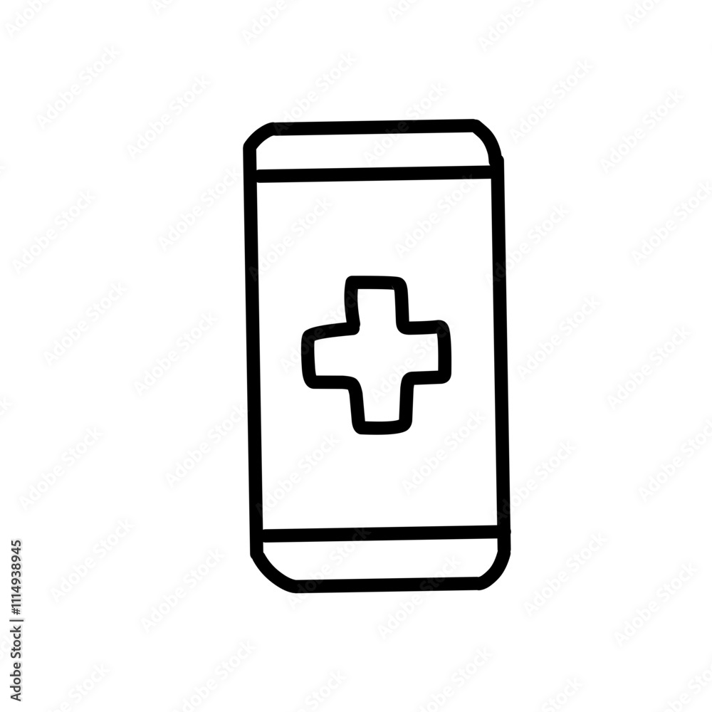 Obraz premium Sos Outline Icon