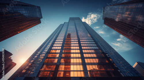 Wallpaper Mural A modern urban high-rise office building HD desktop wallpaper Torontodigital.ca