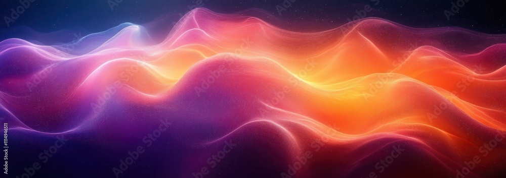 Fototapeta premium Vibrant Gradient Background in Deep Orange and Dark Purple with Soft Diffused Lighting Minimalist Design