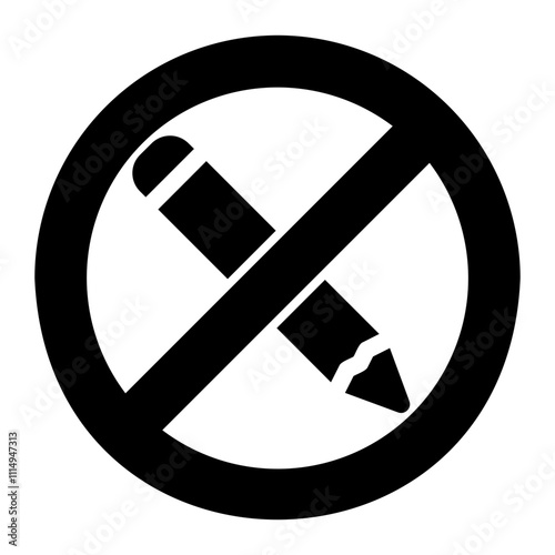 no writing
