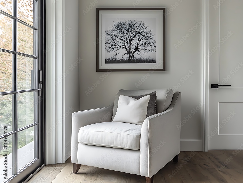 Fototapeta premium Elevated Perspectives: A Modern Boardroom with Panoramic City Views