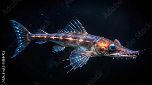 A Deep-Sea Dragonfish With Sharp Teeth and a Bioluminescent Lure photo