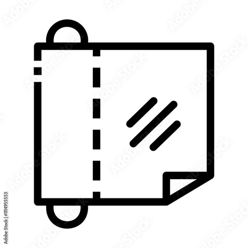 plastic wrap Line Icon