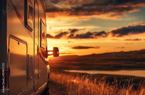 Sunset RV Adventure: Golden Hour Road Trip