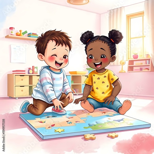 Opening a Magic Floor Puzzle with Friendships photo