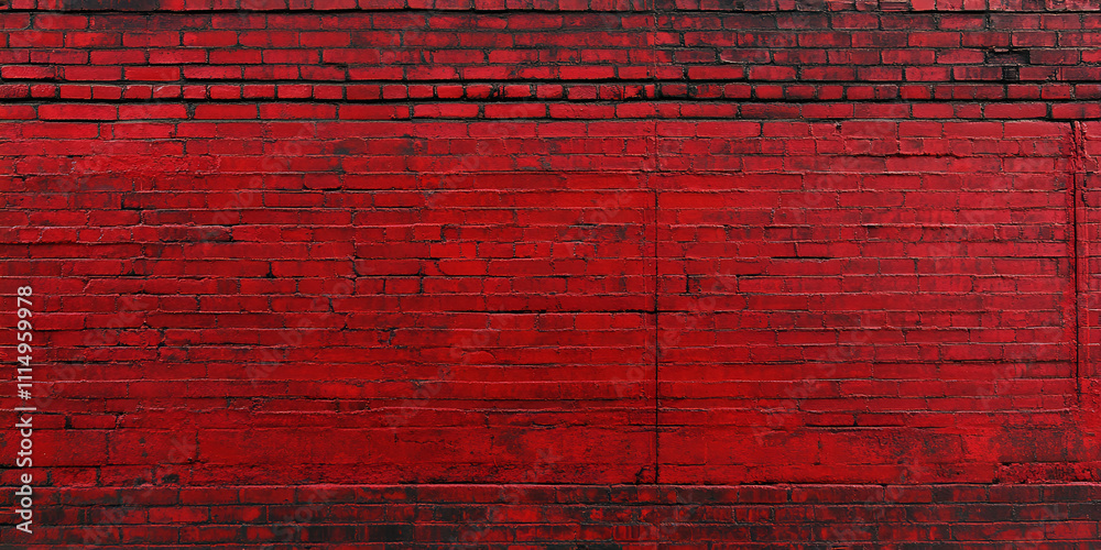 Obraz premium Textured Red Painted Wall Background