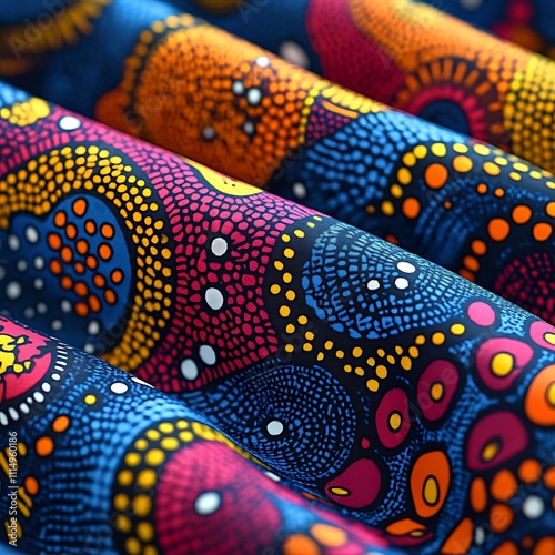 Ankara Pattern - A brightly colored fabric pattern known for its unique and bold designs, widely popular in West Africa. 