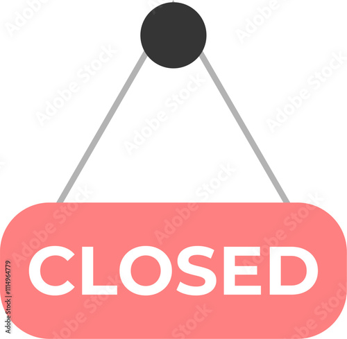 We Are Closed sign Icon
