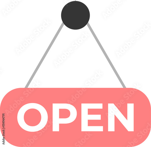 We Are Open sign Icon
