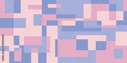 Colorful geometric background, geometric pattern texture, random square shape pattern, abstract pixels with pastel colors