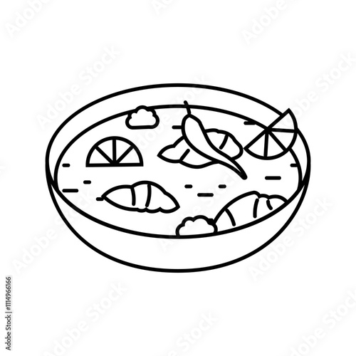 thai jasmine rice cuisine line icon vector. thai jasmine rice cuisine sign. isolated contour symbol black illustration