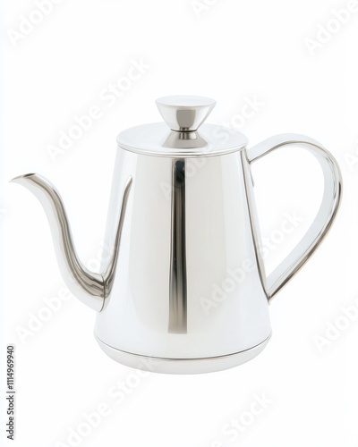 Elegant stainless steel teapot kitchen counter product minimalist style close-up home decor inspiration