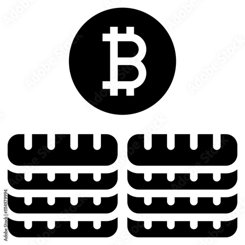 Bitcoin Glpyh Icon