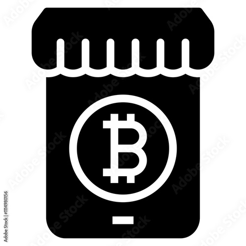 Online Store Glyph Icon
