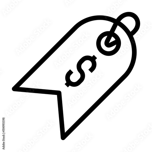 price tag Line Icon