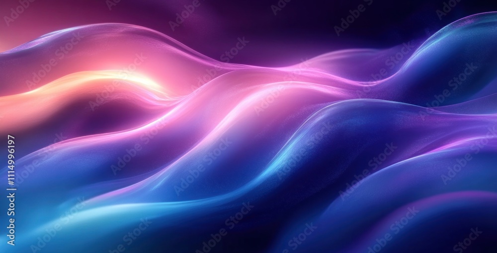 custom made wallpaper toronto digitalDynamic Wave Energy Abstract Background with Cool Blue and Purple Tones