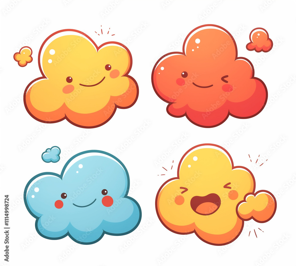 4 cute cartoon speech bubbles simple doodle s 4 cute cartoon speech bubbles simple doodle s