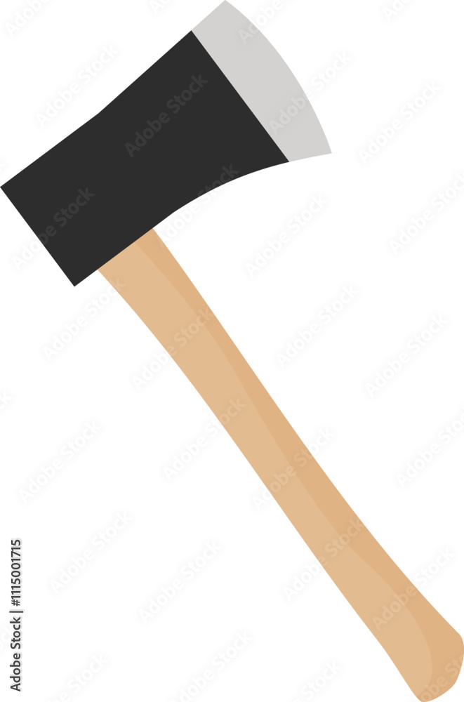 Vector Illustration of an Axe Tool Vector Illustration of an Axe Tool