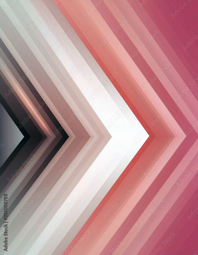 Obraz premium Abstract Arrow Design Pink White Gray Diagonal Stripes Background