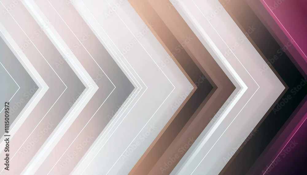 Obraz premium Abstract Arrow Pattern Background Geometric Design Neutral Tones Modern Shapes Gradient Colors