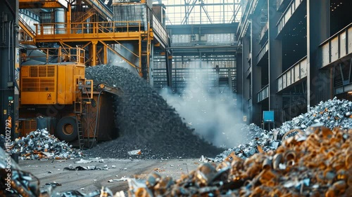 Industrial Scrap Metal Recycling Plant