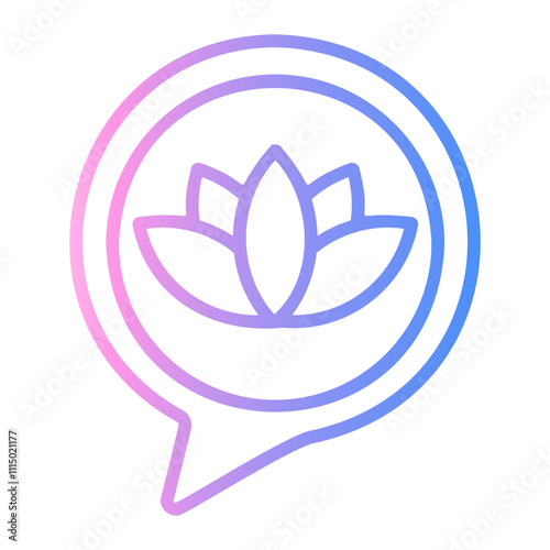 spa Line Gradient Icon
