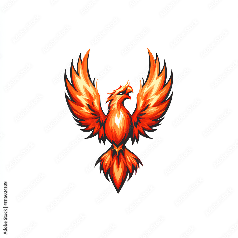 Fototapeta premium Gamer and fire logo design