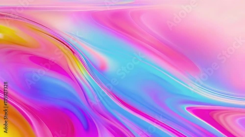 A vibrant abstract swirl of pink, blue, and orange hues creating a dynamic, fluid effect.