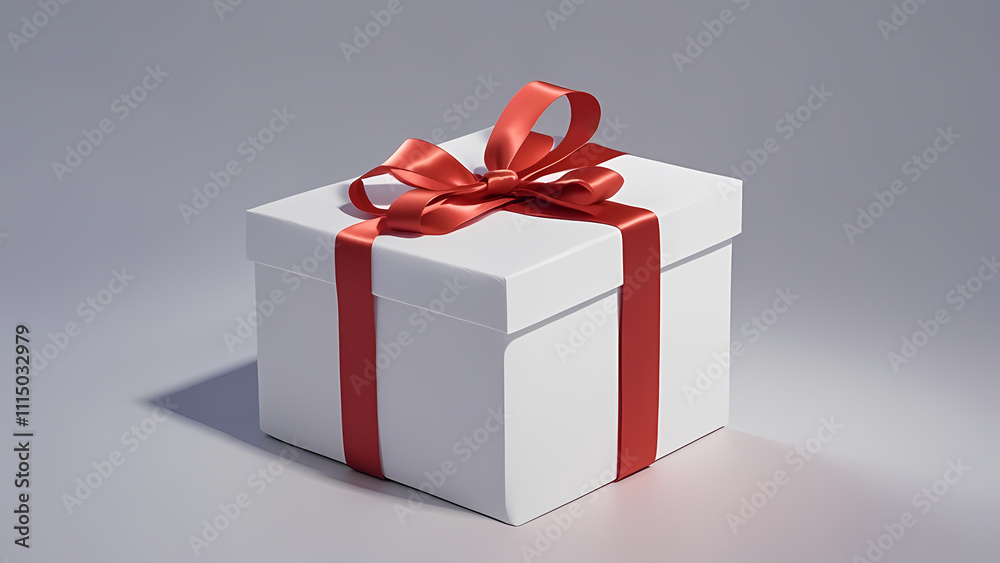 Fototapeta premium gift box with ribbon
