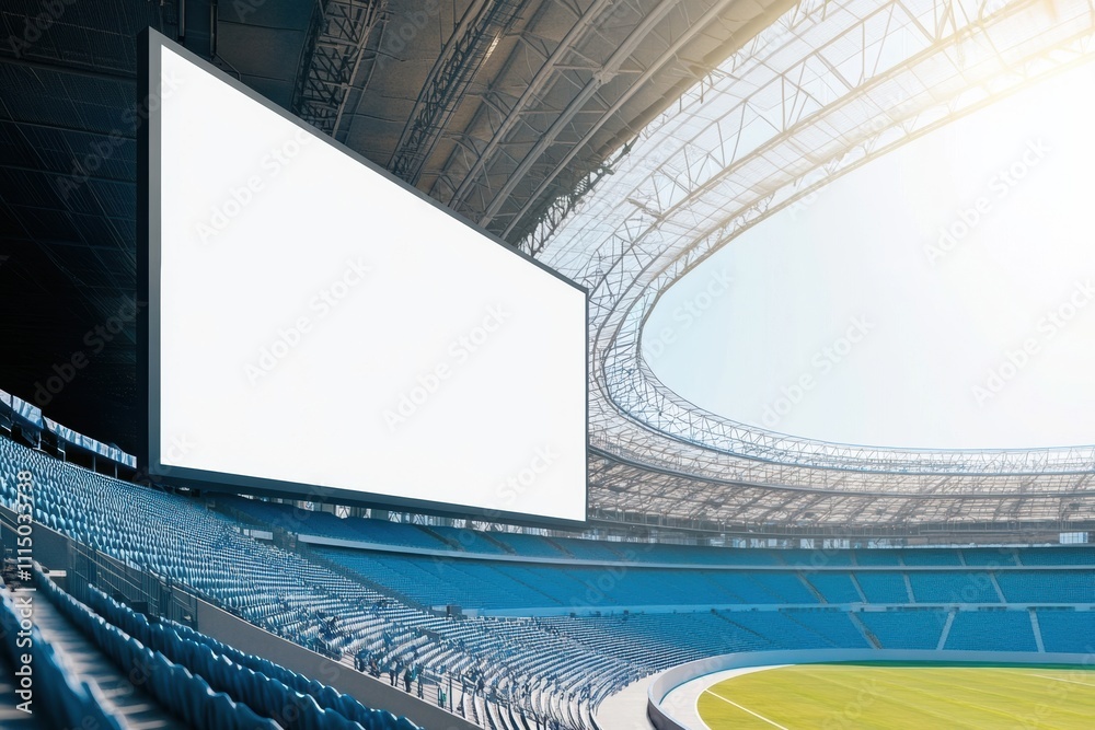 Fototapeta premium Giant Stadium Screen Mockup 