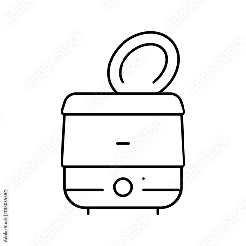 mixer restaurant equipment line icon vector. mixer restaurant equipment sign. isolated contour symbol black illustration