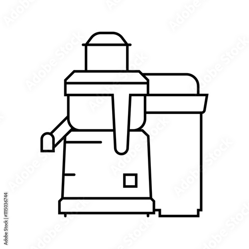 press grill restaurant equipment line icon vector. press grill restaurant equipment sign. isolated contour symbol black illustration